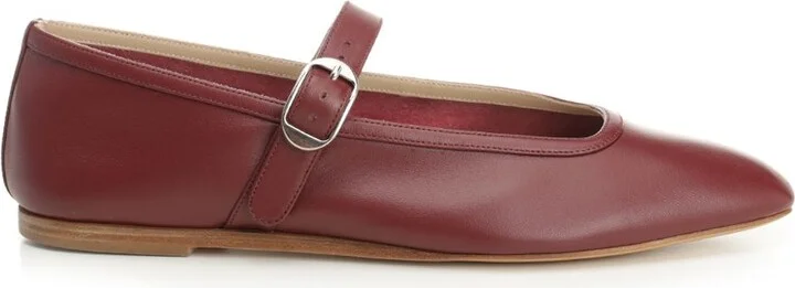 Mary Jane Ballerina Scarpe Basse Red
