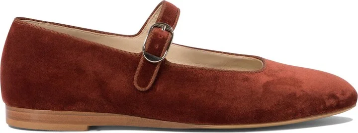 Mary Jane Ballet Flats Ballerinas Red