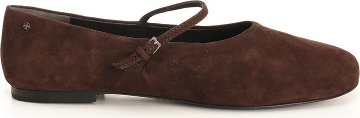 Mary Jane Ballet Flats Scarpe Basse Brown
