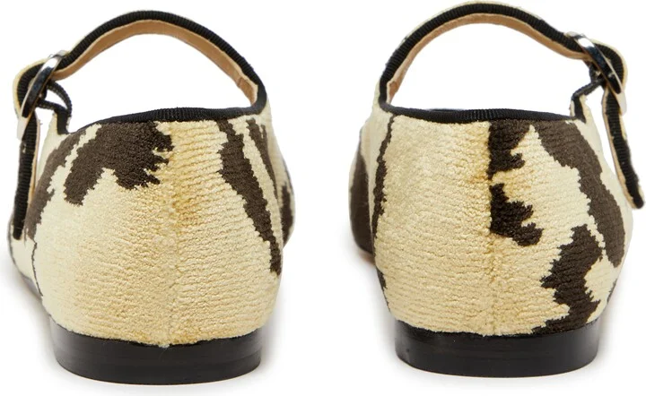 Mary Jane Bevilacqua velvet ballet flats - Image 4