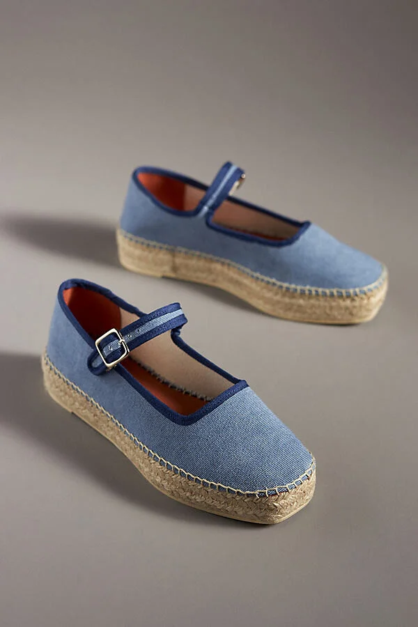 Mary Jane Espadrille Flats - Image 3