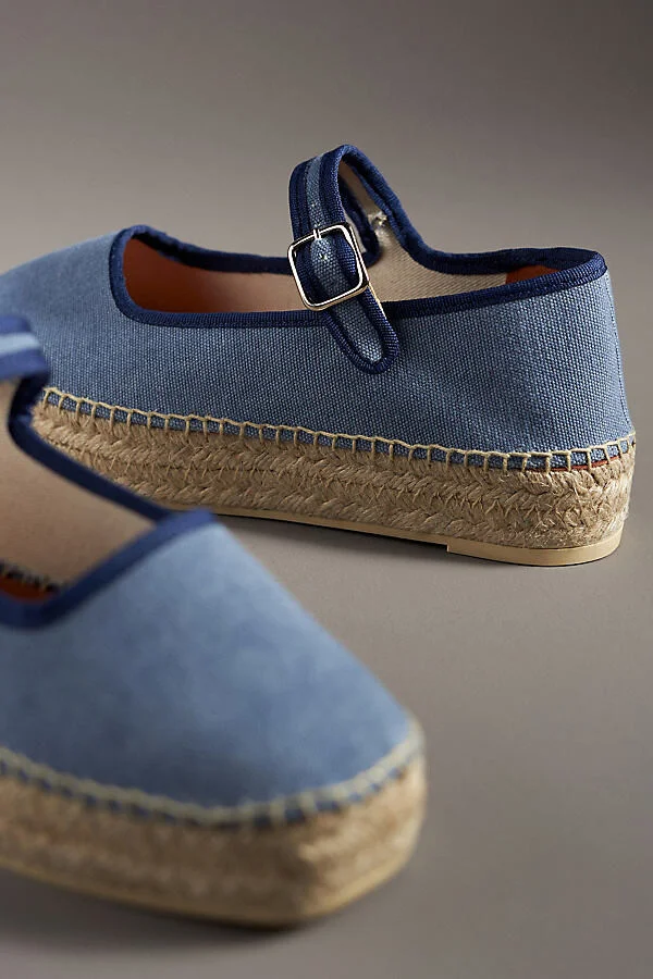 Mary Jane Espadrille Flats - Image 4