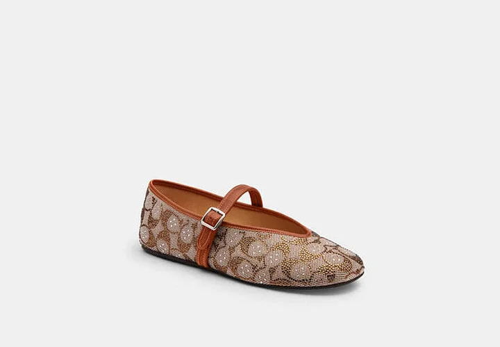 Mary Jane In Crystal Signature Jacquard