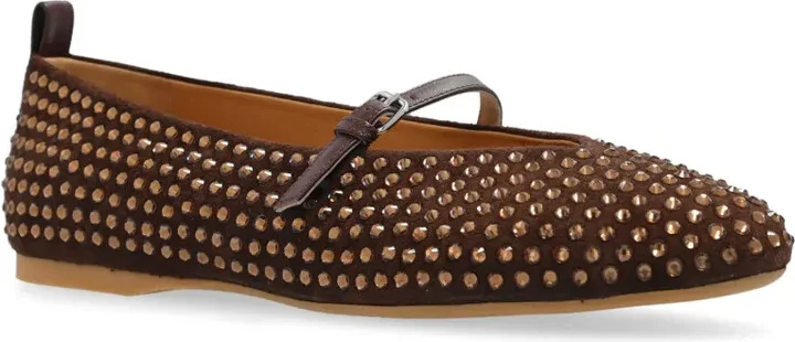 Mary Jane leather balleriana shoes - Image 4