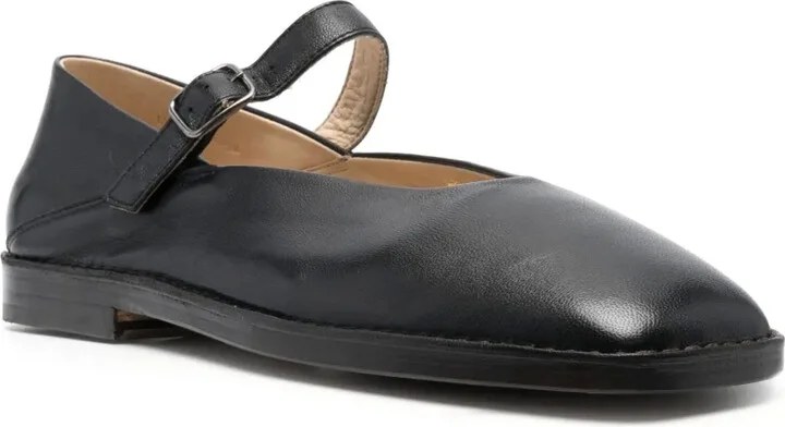Mary Jane leather ballerina shoes - Image 2