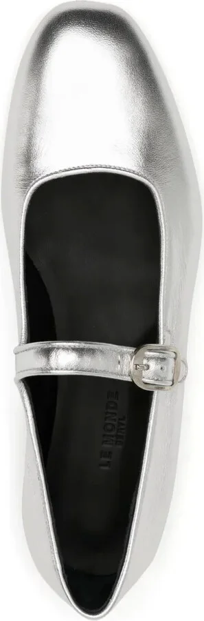 Mary Jane leather ballerina shoes - Image 4
