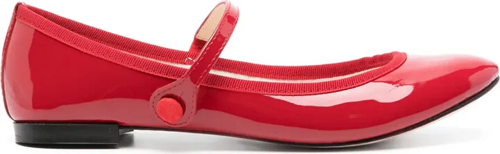 Mary Jane leather ballerinas