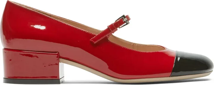 Mary Jane leather ballerinas