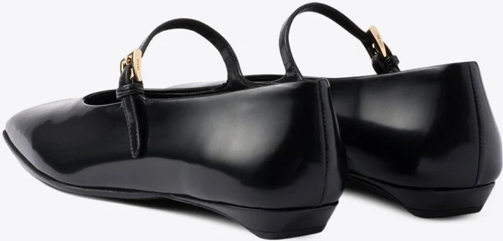 Mary-Jane Leather Ballet Flats - Image 2
