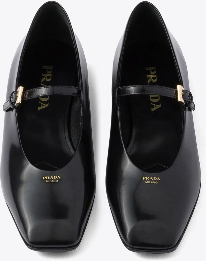 Mary-Jane Leather Ballet Flats - Image 3