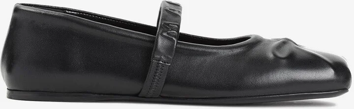 Mary Jane Leather Ballet Flats