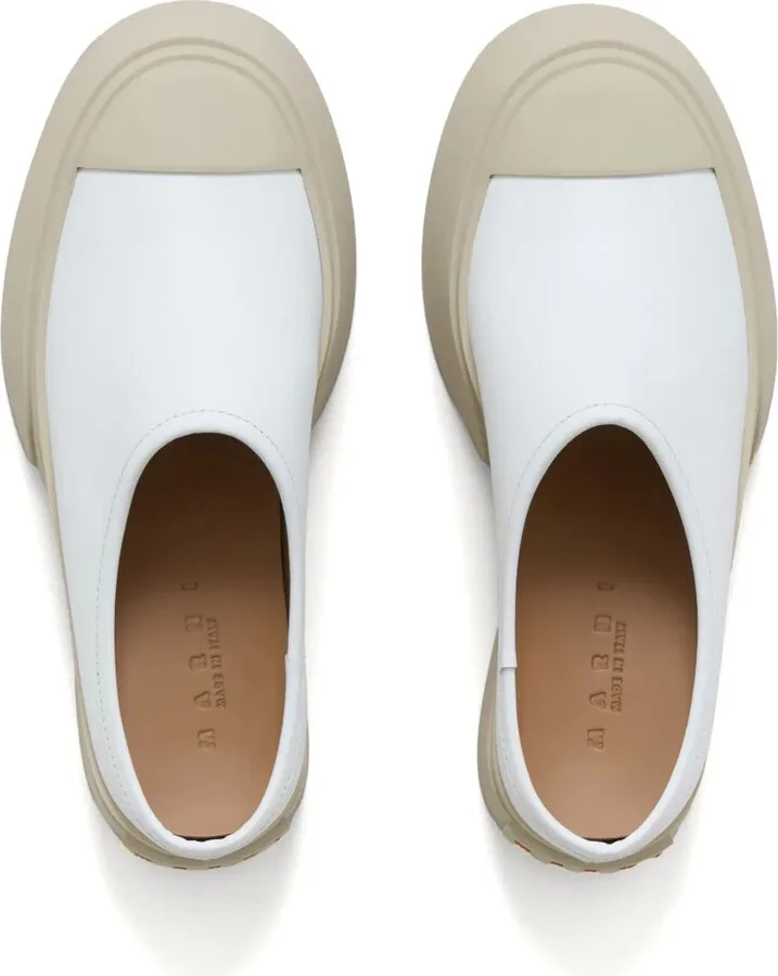 Mary Jane leather mules - Image 4