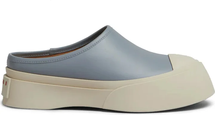 Mary Jane leather mules