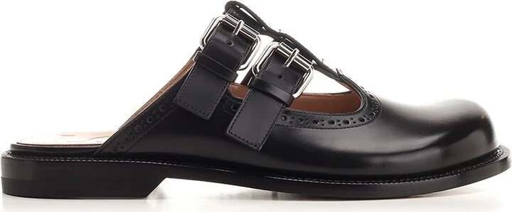 Mary Jane Mules Scarpe Basse Black