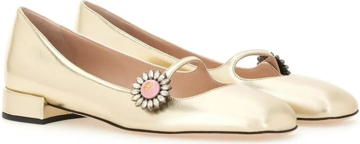 'mary-jane Preshoes' Ballerina In Kidskin - Image 2