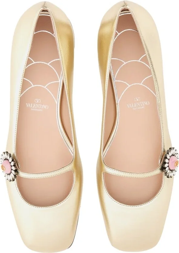 'mary-jane Preshoes' Ballerina In Kidskin - Image 4