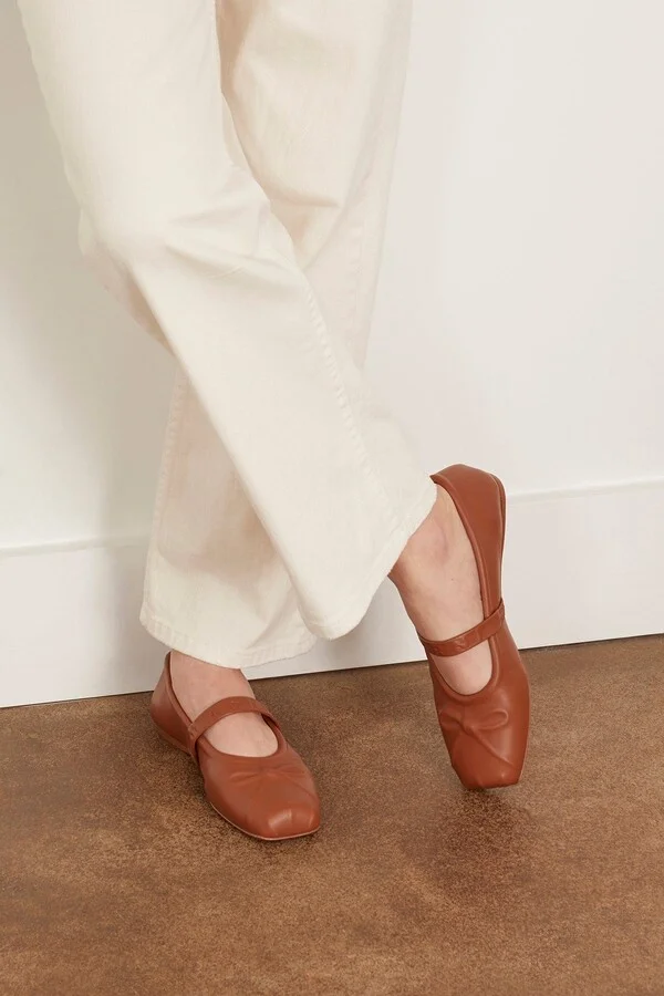Mary Jane Shoe in Wood - Image 2
