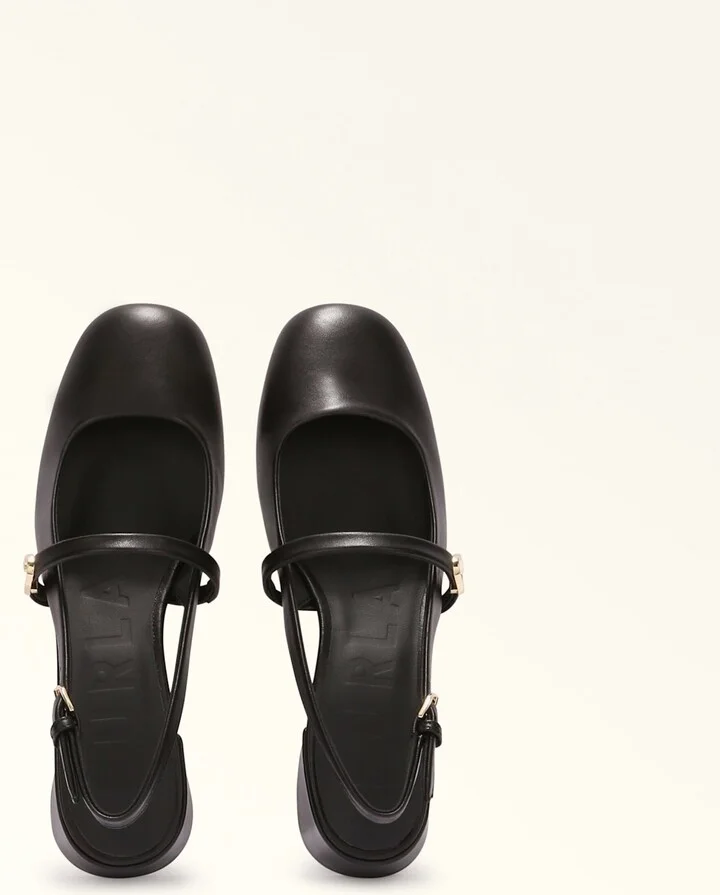 Mary Jane Shoes In Black Leather - Image 4