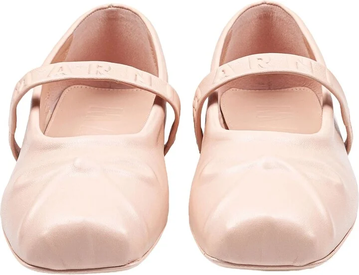 Mary Jane Shoes In Leather With Embossed Bow - Image 4