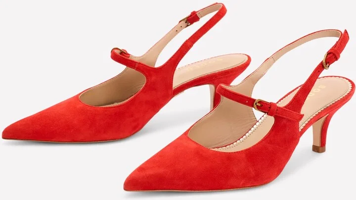 Mary Jane Slingback Heel, Post Box Red - Image 2