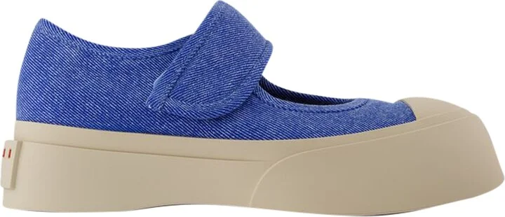 Mary Jane Sneakers - Marni - Cotton - Blue