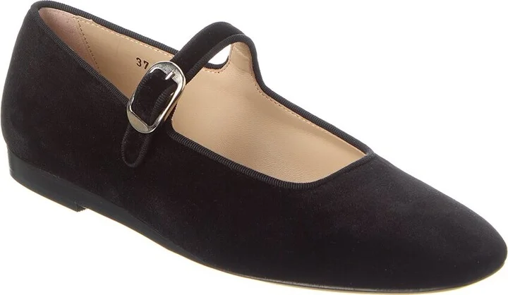 Mary Jane Velvet Flat