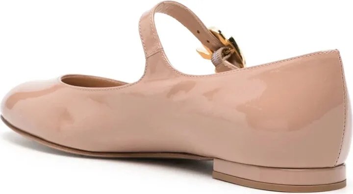 Mary Ribbon 05 leather ballerina shoes - Image 3