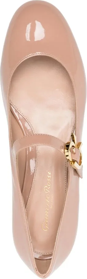 Mary Ribbon 05 leather ballerina shoes - Image 4