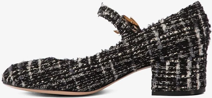 Mary Ribbon 45 Tweed Pumps - Image 2