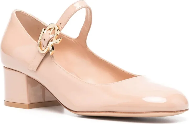 Mary Ribbon 50mm patent leather pumps - Image 2