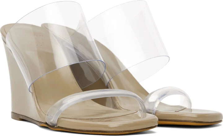 Maryam Nassir Zadeh Beige Olympia Wedge Heeled Sandals - Image 4