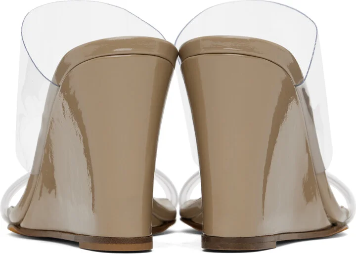 Maryam Nassir Zadeh Beige Olympia Wedge Heeled Sandals - Image 2