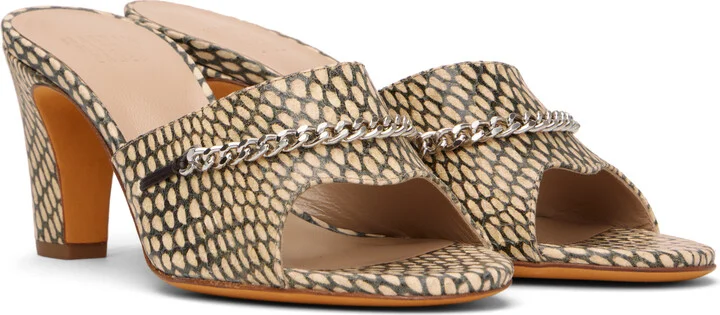 Maryam Nassir Zadeh Beige Paloma Heeled Sandals - Image 4