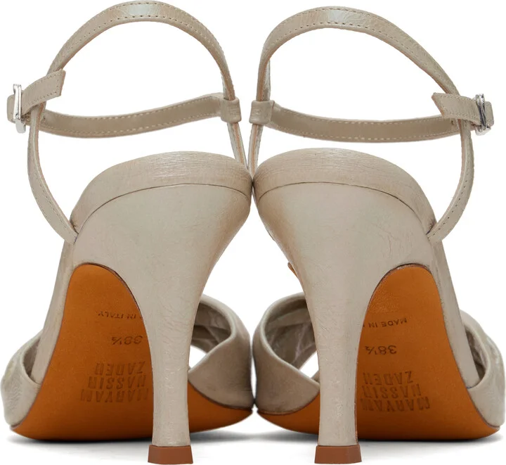 Maryam Nassir Zadeh Beige Victoria Heeled Sandals - Image 2