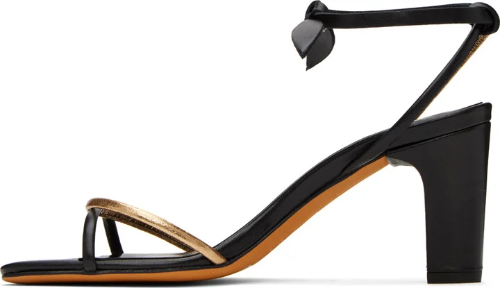 Maryam Nassir Zadeh Black & Gold Riley Heels - Image 3