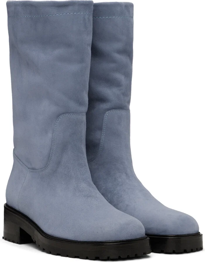 Maryam Nassir Zadeh Blue Belmont Boots - Image 4