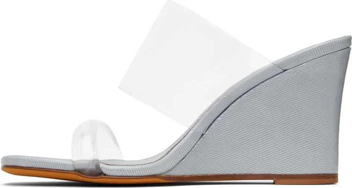 Maryam Nassir Zadeh Blue Olympia Wedge Heeled Sandals - Image 3