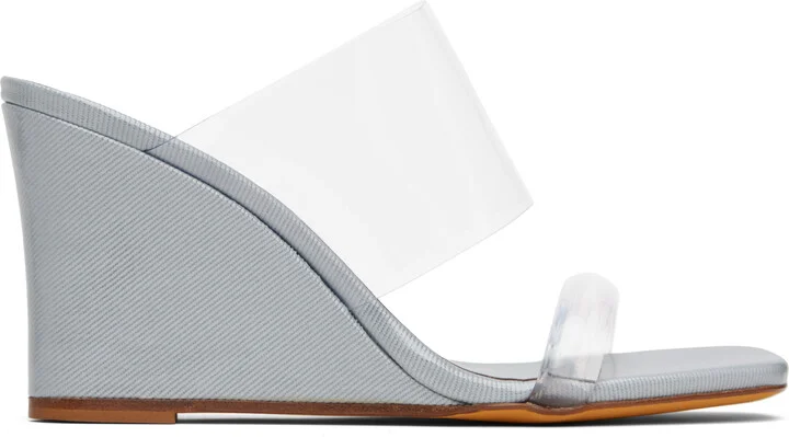 Maryam Nassir Zadeh Blue Olympia Wedge Heeled Sandals