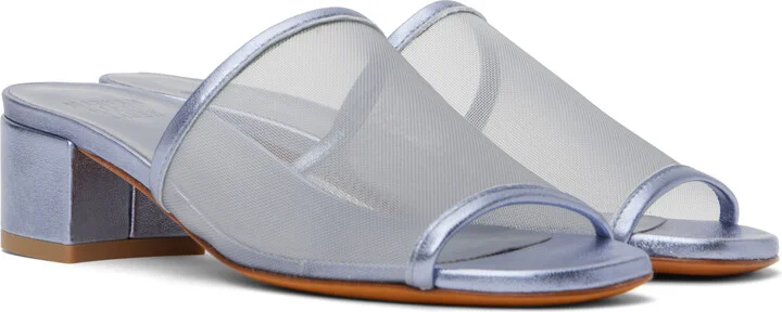 Maryam Nassir Zadeh Blue Sophie Heeled Sandals - Image 4