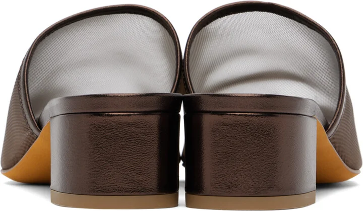 Maryam Nassir Zadeh Bronze Sophie Slides - Image 2