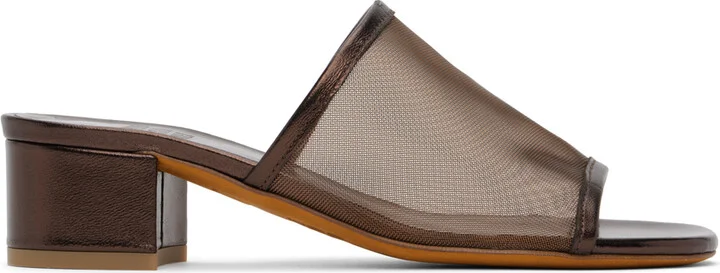 Maryam Nassir Zadeh Bronze Sophie Slides