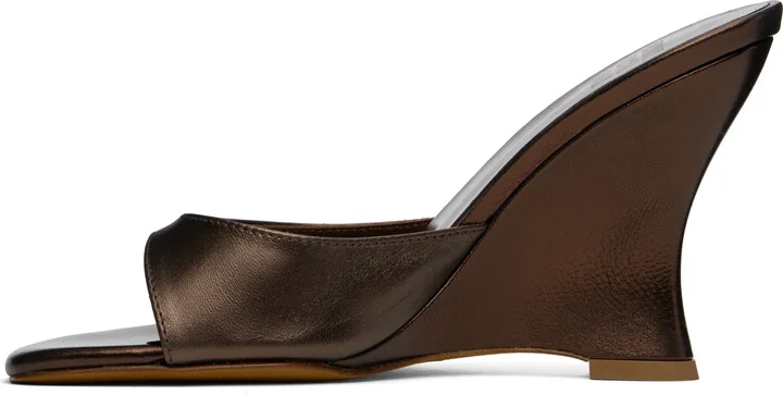 Maryam Nassir Zadeh Brown Lido Wedge Heeled Sandals - Image 3