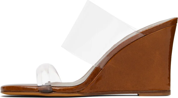 Maryam Nassir Zadeh Brown Olympia Wedge Heeled Sandals - Image 3