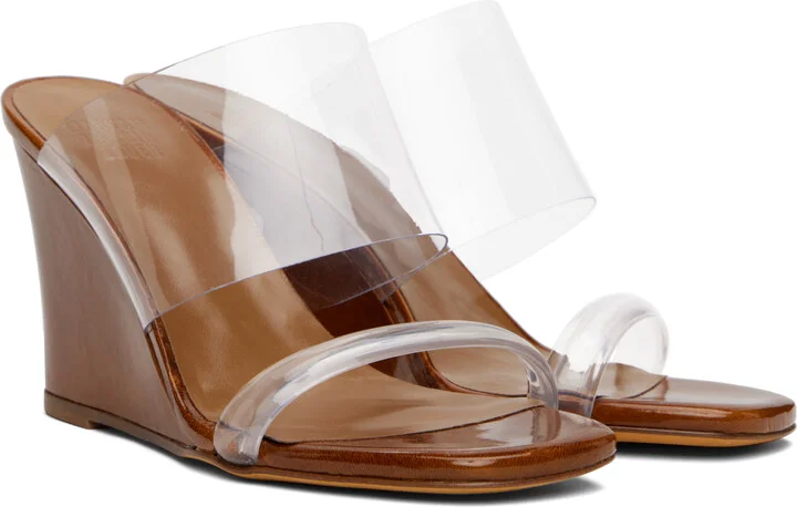 Maryam Nassir Zadeh Brown Olympia Wedge Heeled Sandals - Image 4