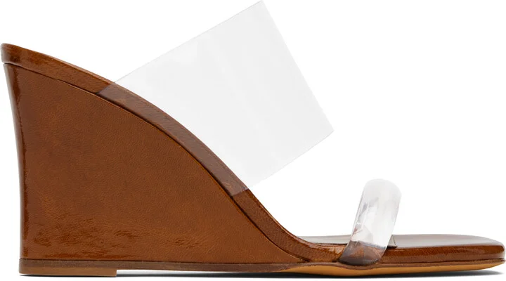 Maryam Nassir Zadeh Brown Olympia Wedge Heeled Sandals