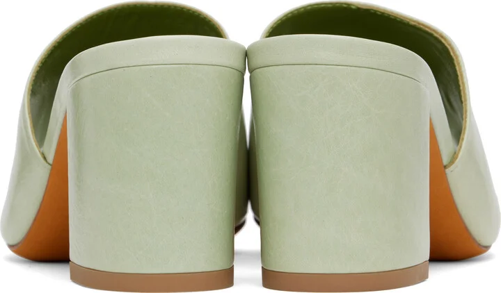 Maryam Nassir Zadeh Green Mar Mules - Image 2