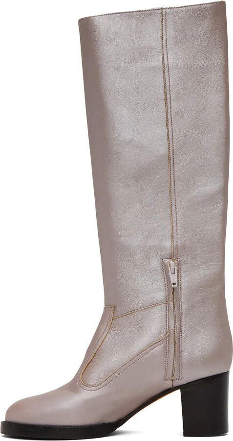 Maryam Nassir Zadeh Purple Norfolk Boots - Image 3