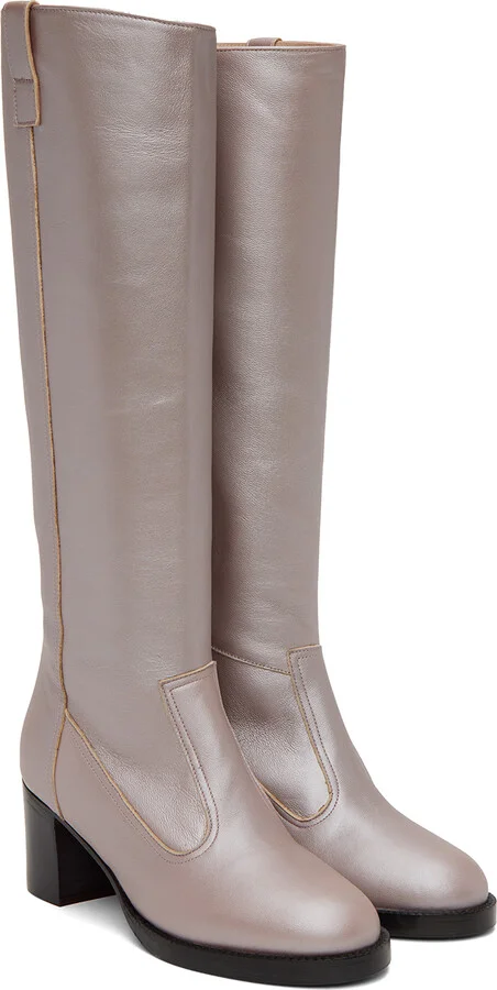 Maryam Nassir Zadeh Purple Norfolk Boots - Image 4