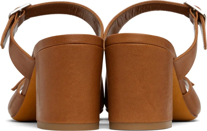 Maryam Nassir Zadeh Tan Una Heeled Sandals - Image 2