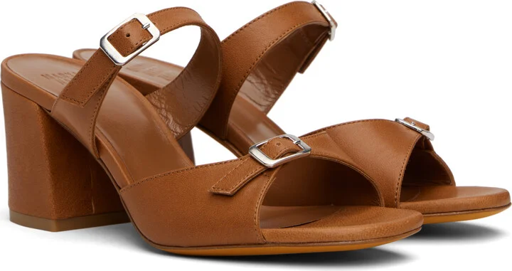 Maryam Nassir Zadeh Tan Una Heeled Sandals - Image 4